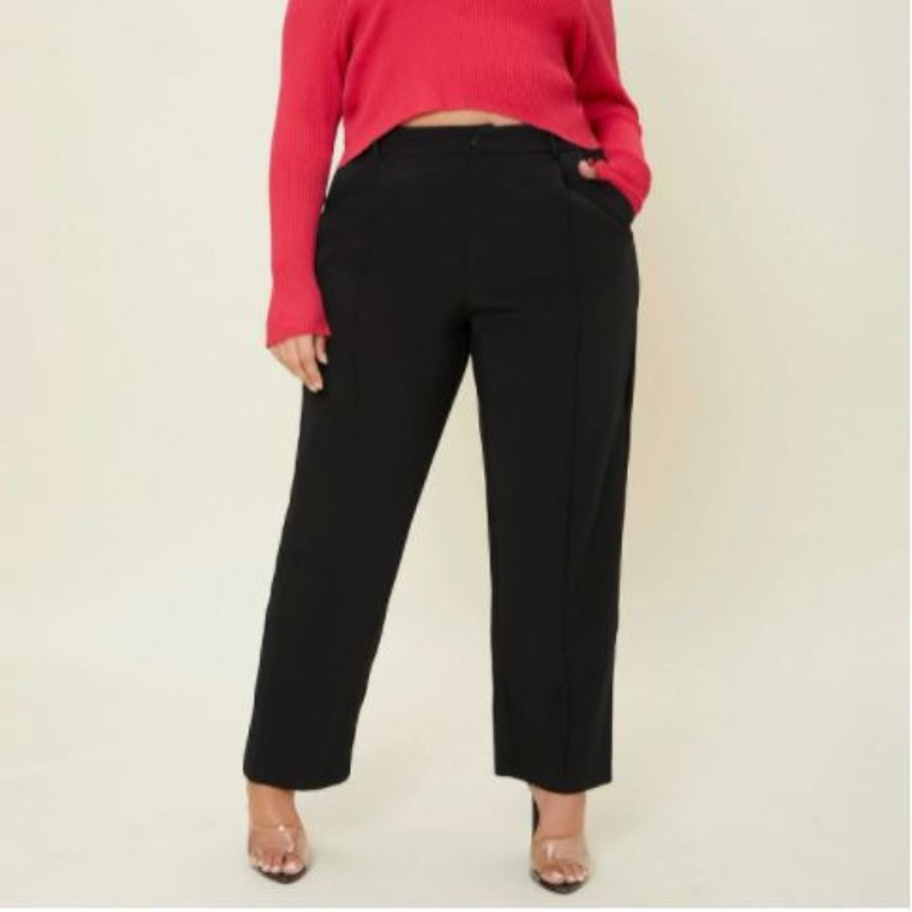 Plus Seam Front Tailored Pants
